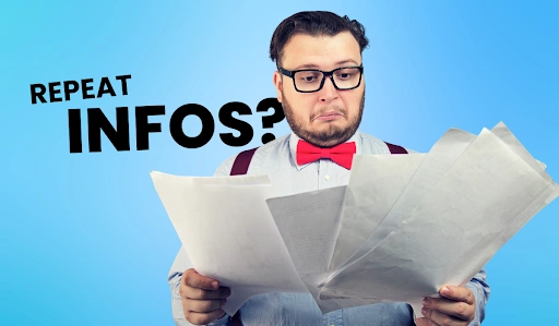 Is repeat info on a website bad for SEO